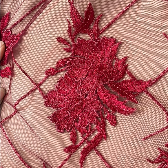 SOLD Marchesa Notte Embroidered Tulle Dress size 6 - Picture 9 of 14